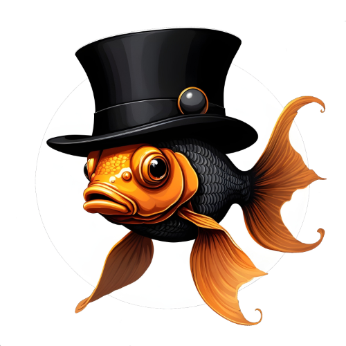 Goldfish Top Hat t-shirt